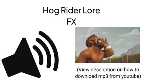 hod rider|hog rider sound.